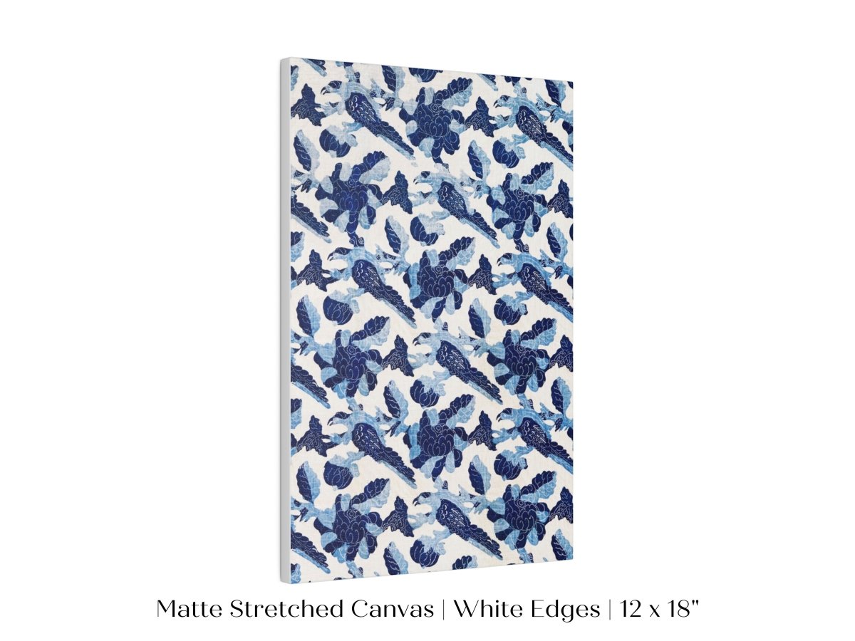 Blue Bird and Flower Quilt Print | P157 - Single Art Prints - Piccolo Fiore Prints