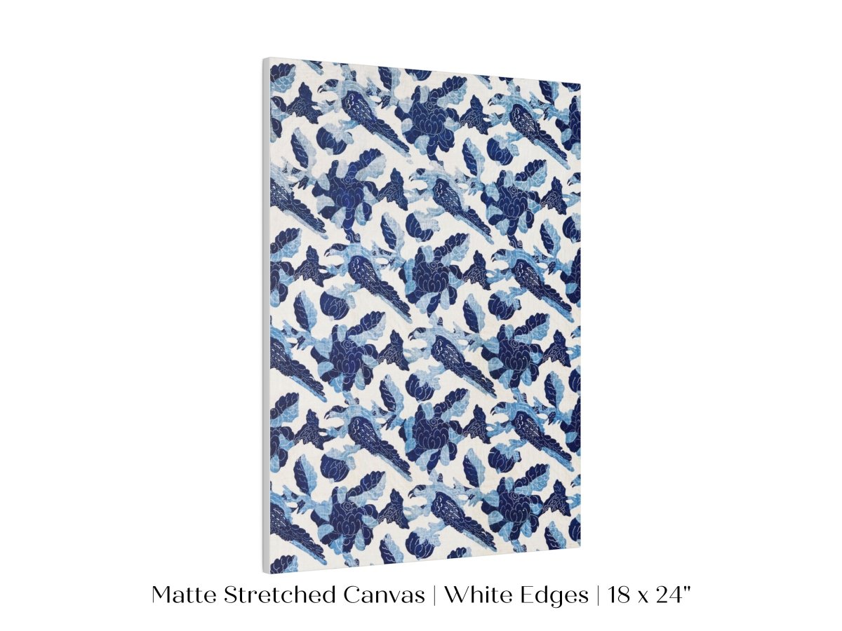 Blue Bird and Flower Quilt Print | P157 - Single Art Prints - Piccolo Fiore Prints