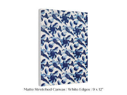 Blue Bird and Flower Quilt Print | P157 - Single Art Prints - Piccolo Fiore Prints