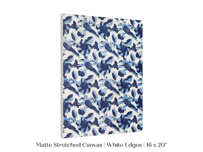 Blue Bird and Flower Quilt Print | P157 - Single Art Prints - Piccolo Fiore Prints