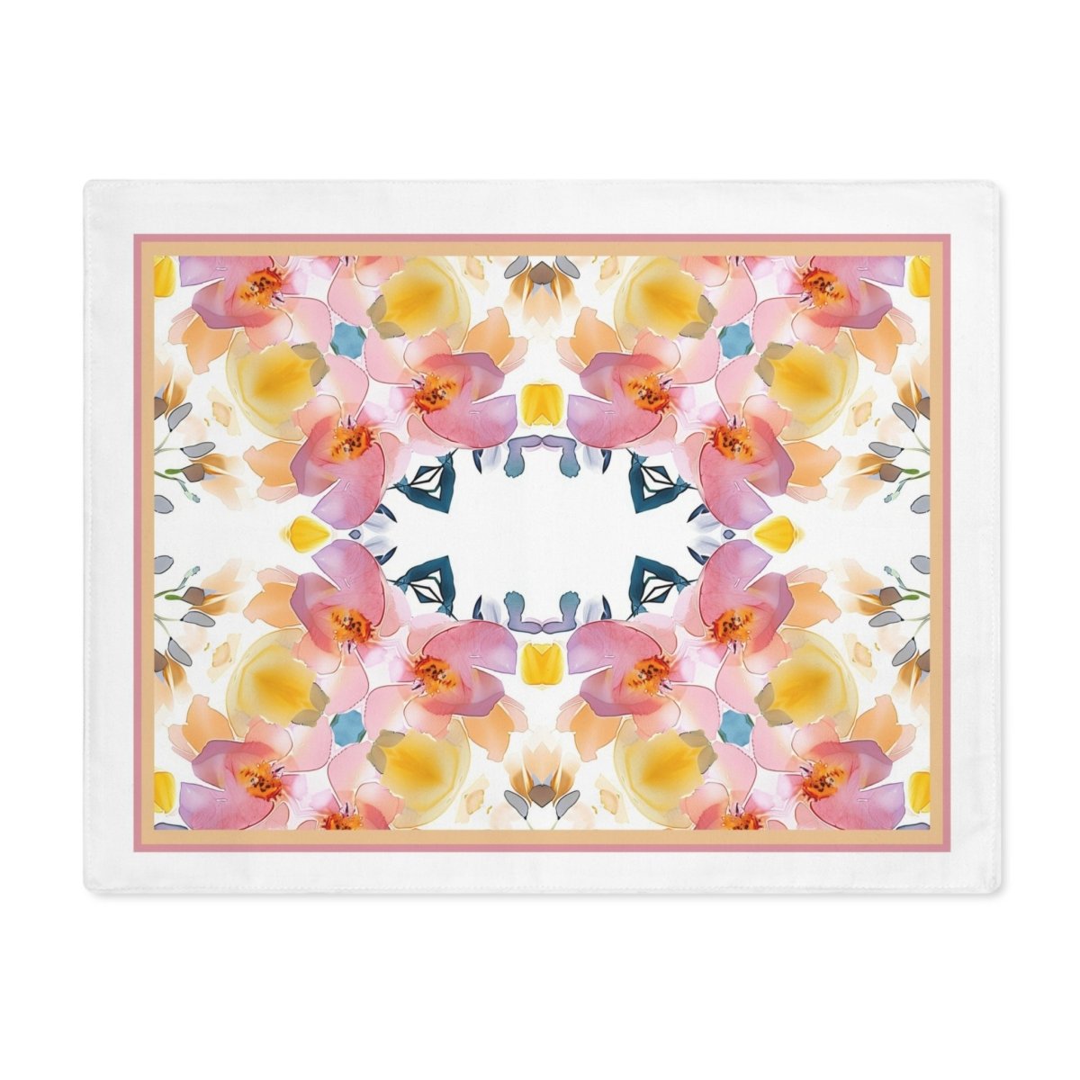 Bold Bloom Elipse | Placemat - Cotton Twill Placemat - Piccolo Fiore Prints