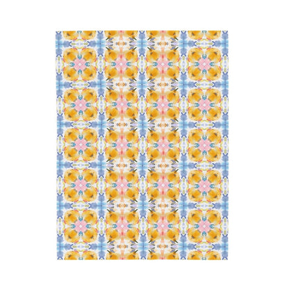 Bold Bloom Floral Cross | Minky Throw Blanket - Minky Throw Blanket - Piccolo Fiore Prints