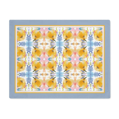 Bold Bloom Floral Cross | Placemat - Cotton Twill Placemat - Piccolo Fiore Prints