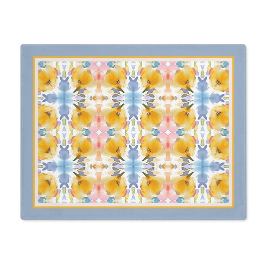 Bold Bloom Floral Cross | Placemat - Cotton Twill Placemat - Piccolo Fiore Prints