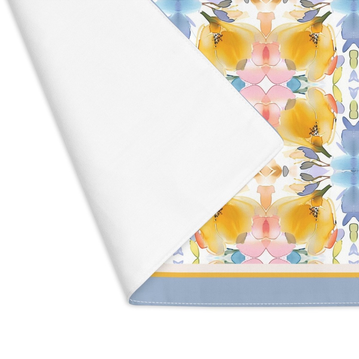 Bold Bloom Floral Cross | Placemat - Cotton Twill Placemat - Piccolo Fiore Prints
