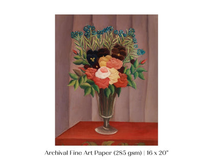 Bouquet of Flowers | P296 - Single Art Prints - Piccolo Fiore Prints