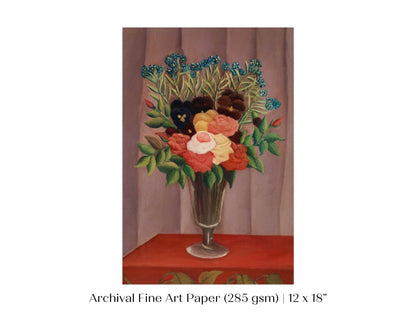 Bouquet of Flowers | P296 - Single Art Prints - Piccolo Fiore Prints