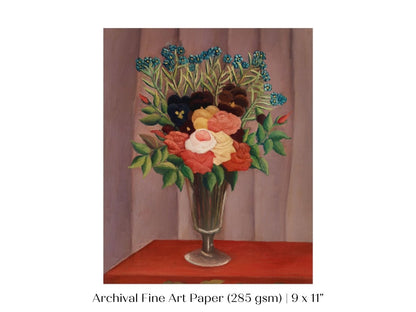 Bouquet of Flowers | P296 - Single Art Prints - Piccolo Fiore Prints
