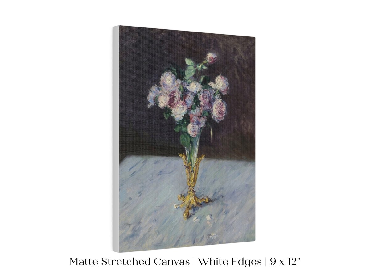 Bouquet of Roses in Crystal Vase | P559 - Single Art Prints - Piccolo Fiore Prints