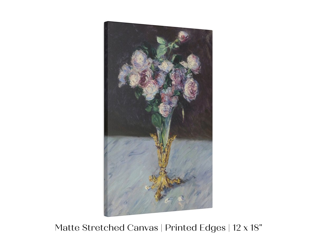 Bouquet of Roses in Crystal Vase | P559 - Single Art Prints - Piccolo Fiore Prints