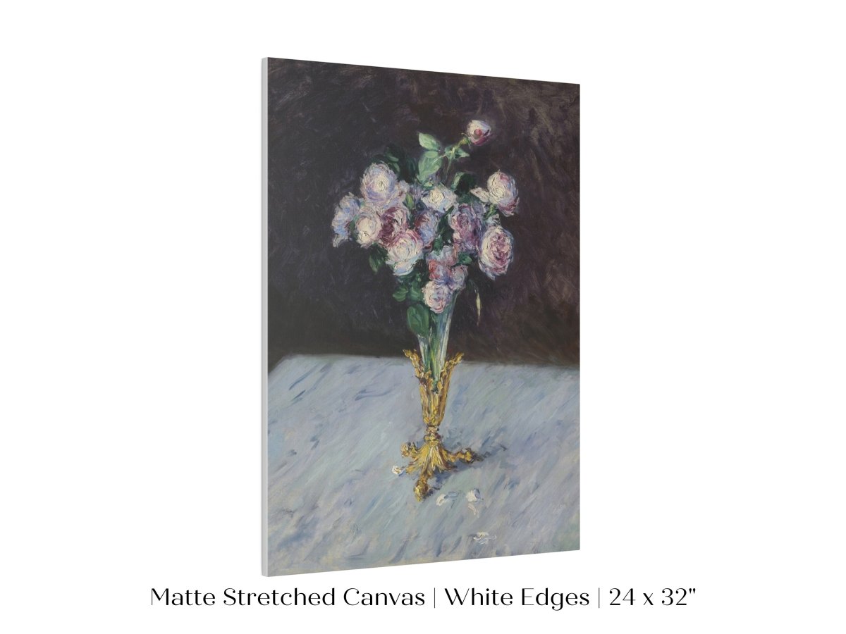 Bouquet of Roses in Crystal Vase | P559 - Single Art Prints - Piccolo Fiore Prints