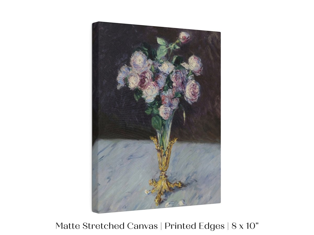 Bouquet of Roses in Crystal Vase | P559 - Single Art Prints - Piccolo Fiore Prints
