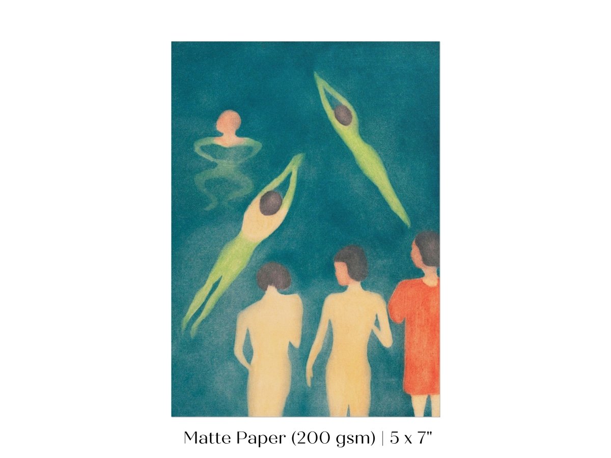 Boys Bathing | P38 - Single Art Prints - Piccolo Fiore Prints