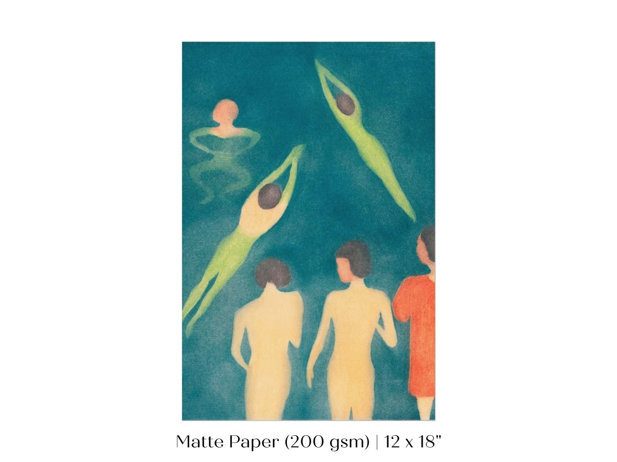Boys Bathing | P38 - Single Art Prints - Piccolo Fiore Prints