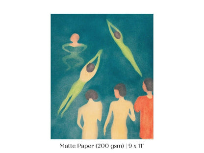 Boys Bathing | P38 - Single Art Prints - Piccolo Fiore Prints