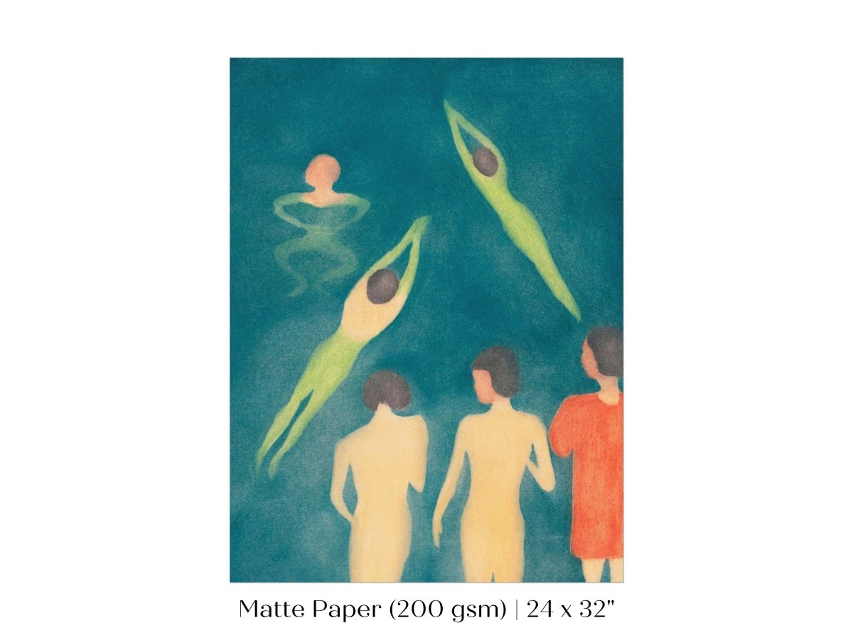 Boys Bathing | P38 - Single Art Prints - Piccolo Fiore Prints
