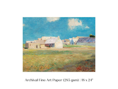 Breton Village | P29 - Single Art Prints - Piccolo Fiore Prints