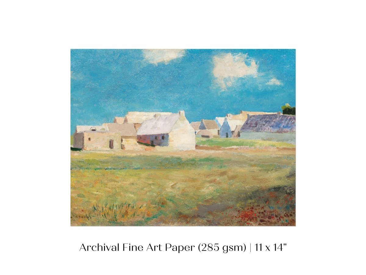 Breton Village | P29 - Single Art Prints - Piccolo Fiore Prints