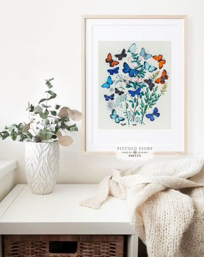 Butterflies and Caterpillars | P101 - Single Art Prints - Piccolo Fiore Prints