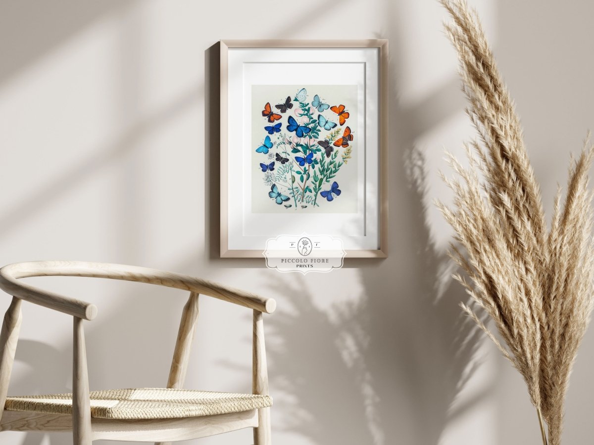 Butterflies and Caterpillars | P101 - Single Art Prints - Piccolo Fiore Prints