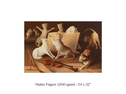Cat Concert | P481 - Single Art Prints - Piccolo Fiore Prints