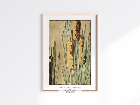 Cattails | P190 - Single Art Prints - Piccolo Fiore Prints