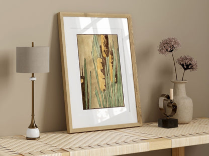 Cattails | P190 - Single Art Prints - Piccolo Fiore Prints