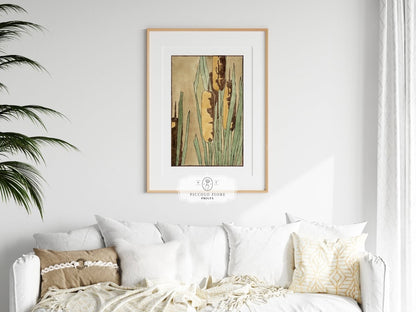 Cattails | P190 - Single Art Prints - Piccolo Fiore Prints