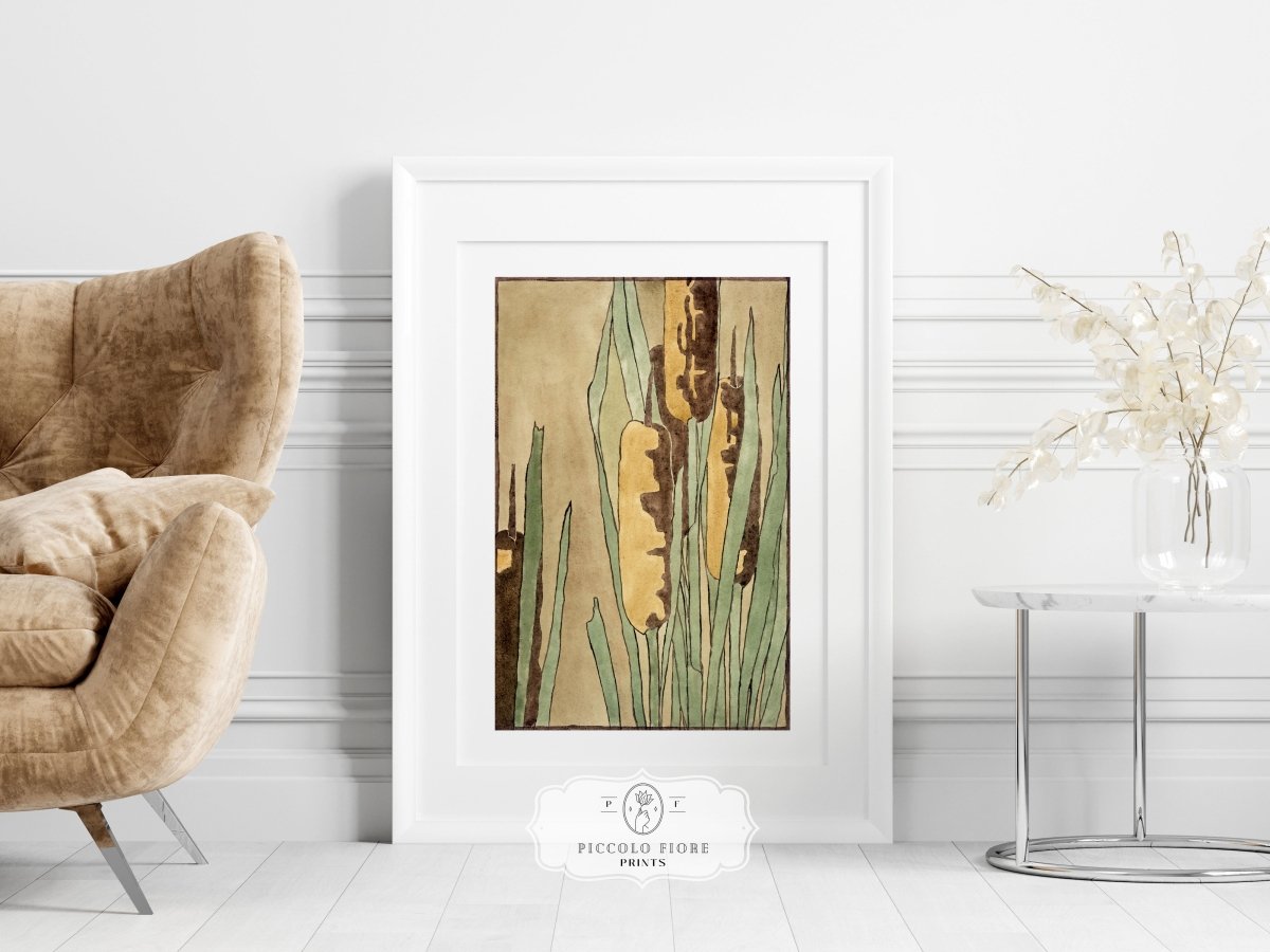 Cattails | P190 - Single Art Prints - Piccolo Fiore Prints
