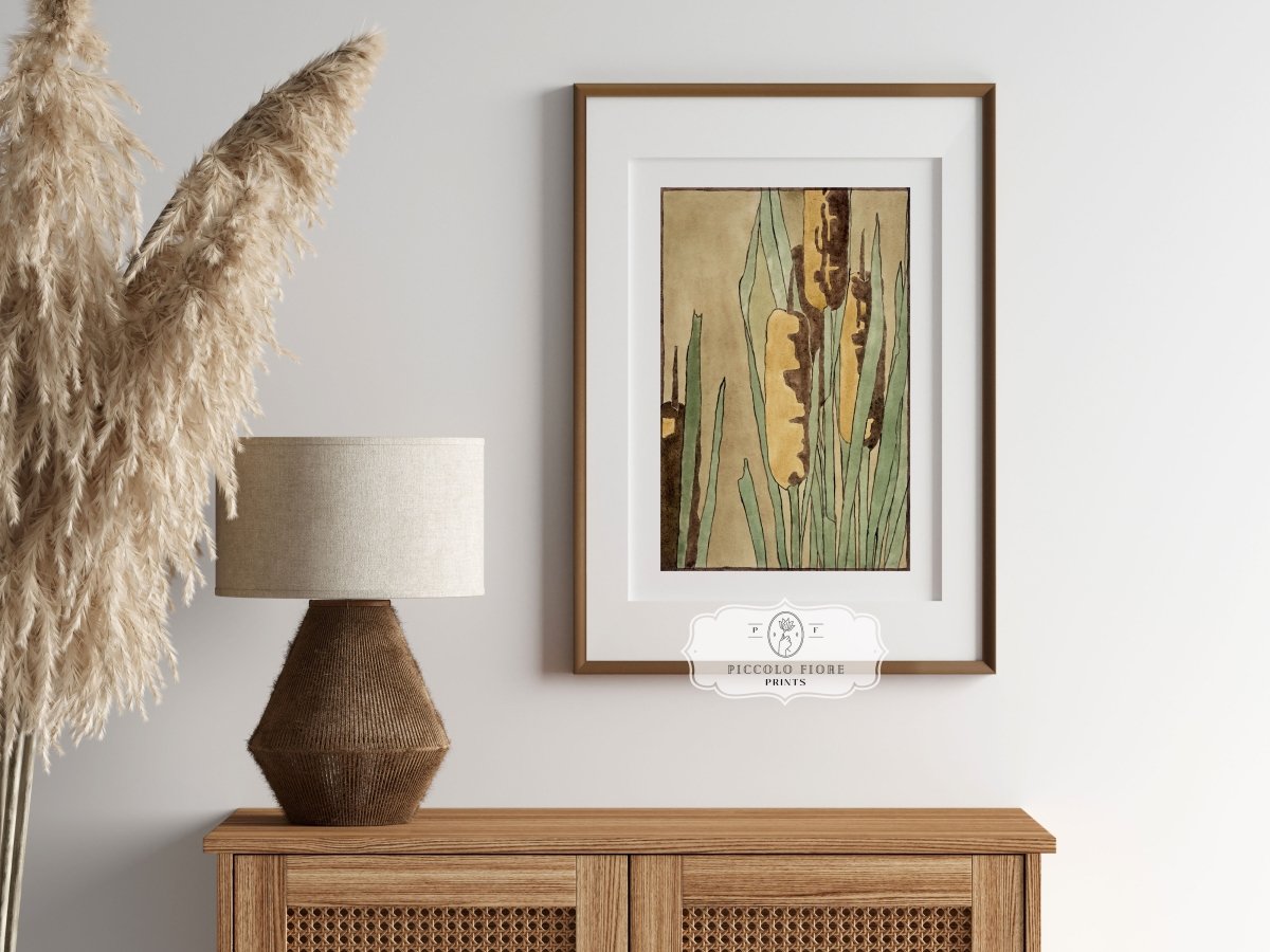 Cattails | P190 - Single Art Prints - Piccolo Fiore Prints