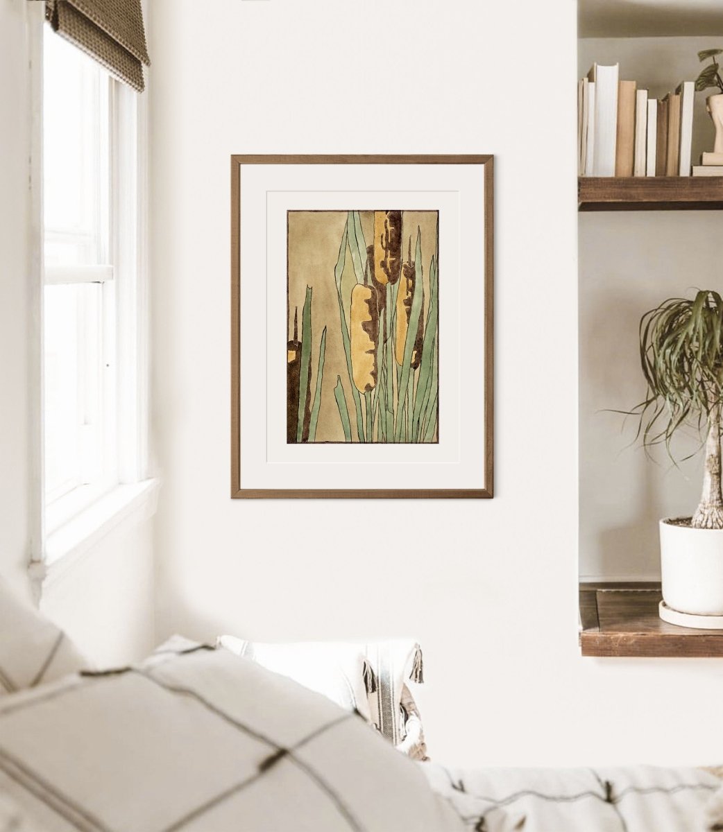 Cattails | P190 - Single Art Prints - Piccolo Fiore Prints