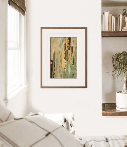 Cattails | P190 - Single Art Prints - Piccolo Fiore Prints