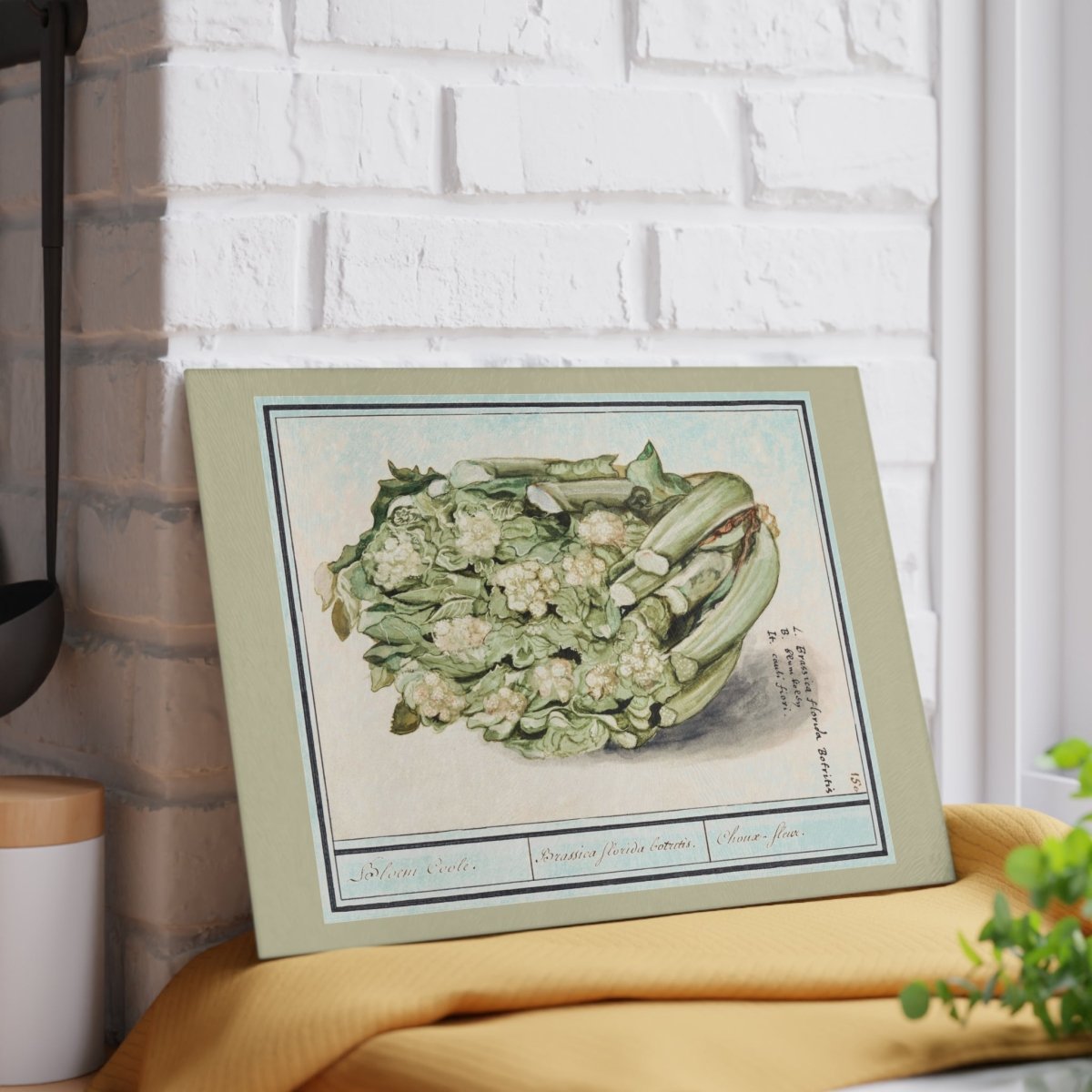 Cauliflower | Glass Chopping Board - Glass Chopping Board - Piccolo Fiore Prints