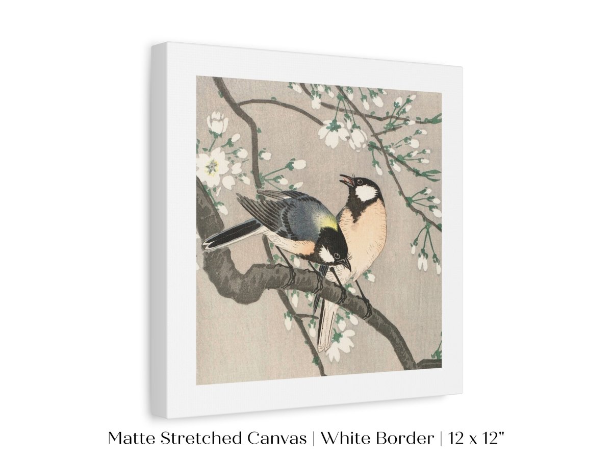 Cherry Branch | Vintage Japanese Art | P279 - Single Square Art Prints - Piccolo Fiore Prints