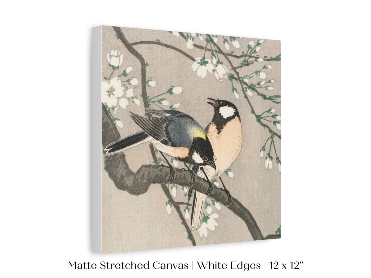 Cherry Branch | Vintage Japanese Art | P279 - Single Square Art Prints - Piccolo Fiore Prints