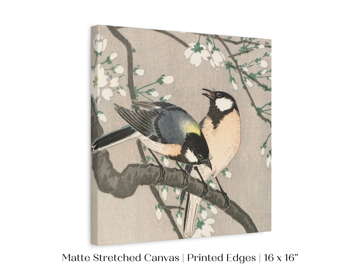 Cherry Branch | Vintage Japanese Art | P279 - Single Square Art Prints - Piccolo Fiore Prints