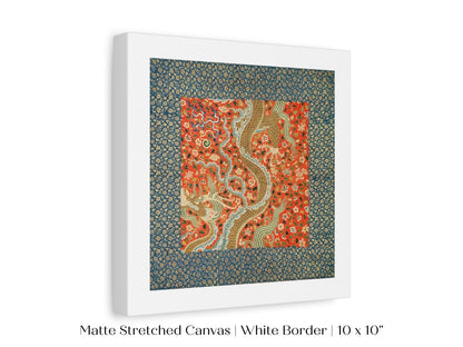 Chinese Dragon | Textile Art Print | P303 - Single Square Art Prints - Piccolo Fiore Prints