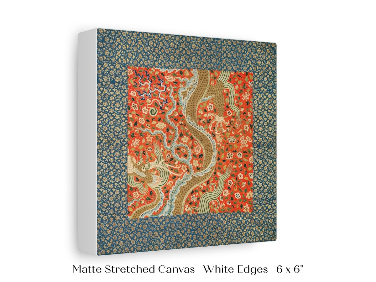 Chinese Dragon | Textile Art Print | P303 - Single Square Art Prints - Piccolo Fiore Prints