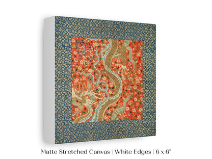 Chinese Dragon | Textile Art Print | P303 - Single Square Art Prints - Piccolo Fiore Prints