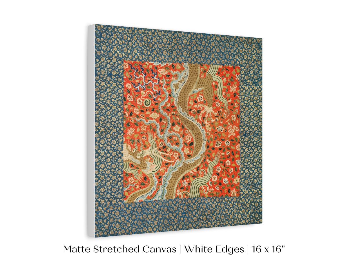 Chinese Dragon | Textile Art Print | P303 - Single Square Art Prints - Piccolo Fiore Prints