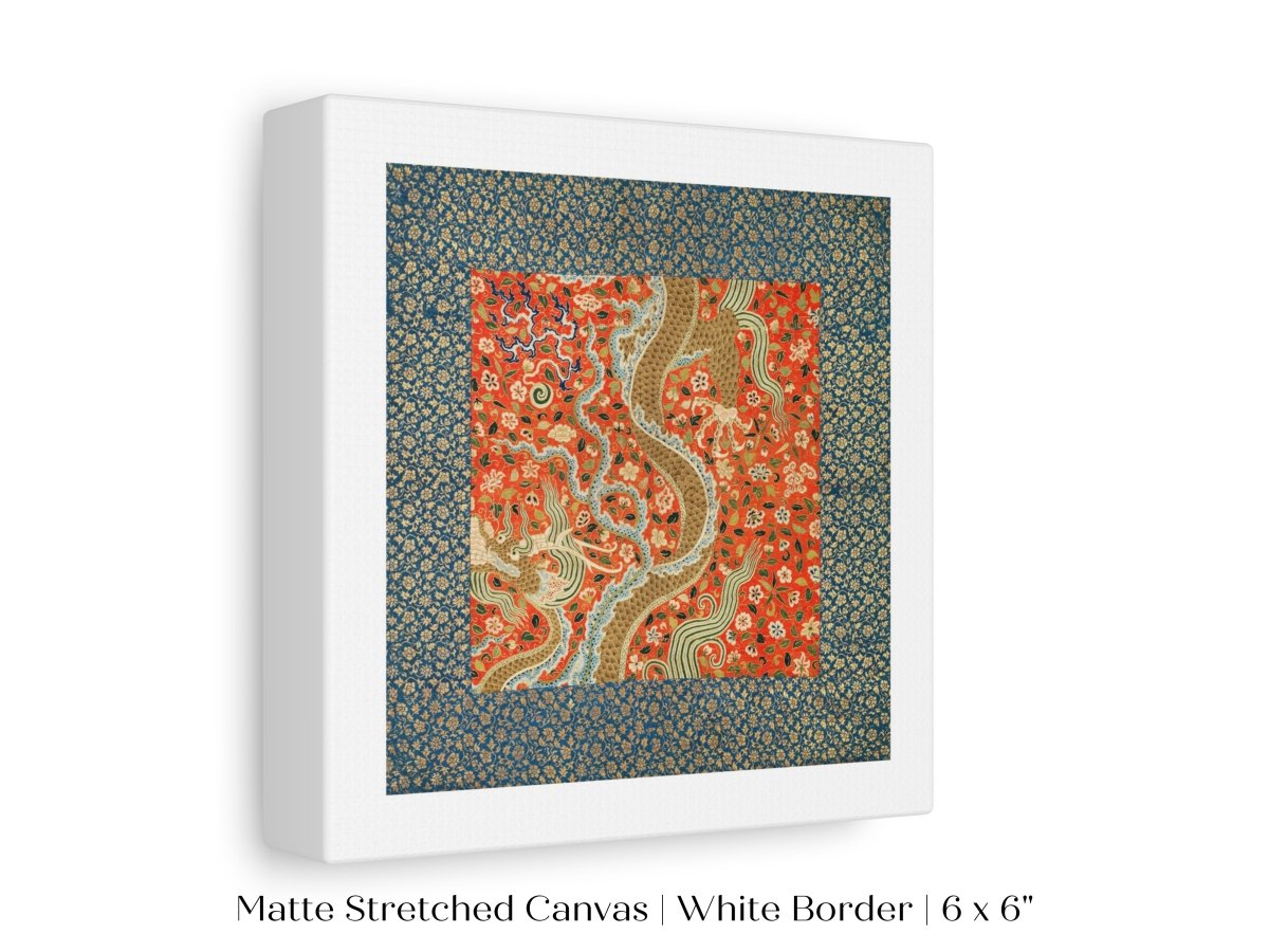 Chinese Dragon | Textile Art Print | P303 - Single Square Art Prints - Piccolo Fiore Prints