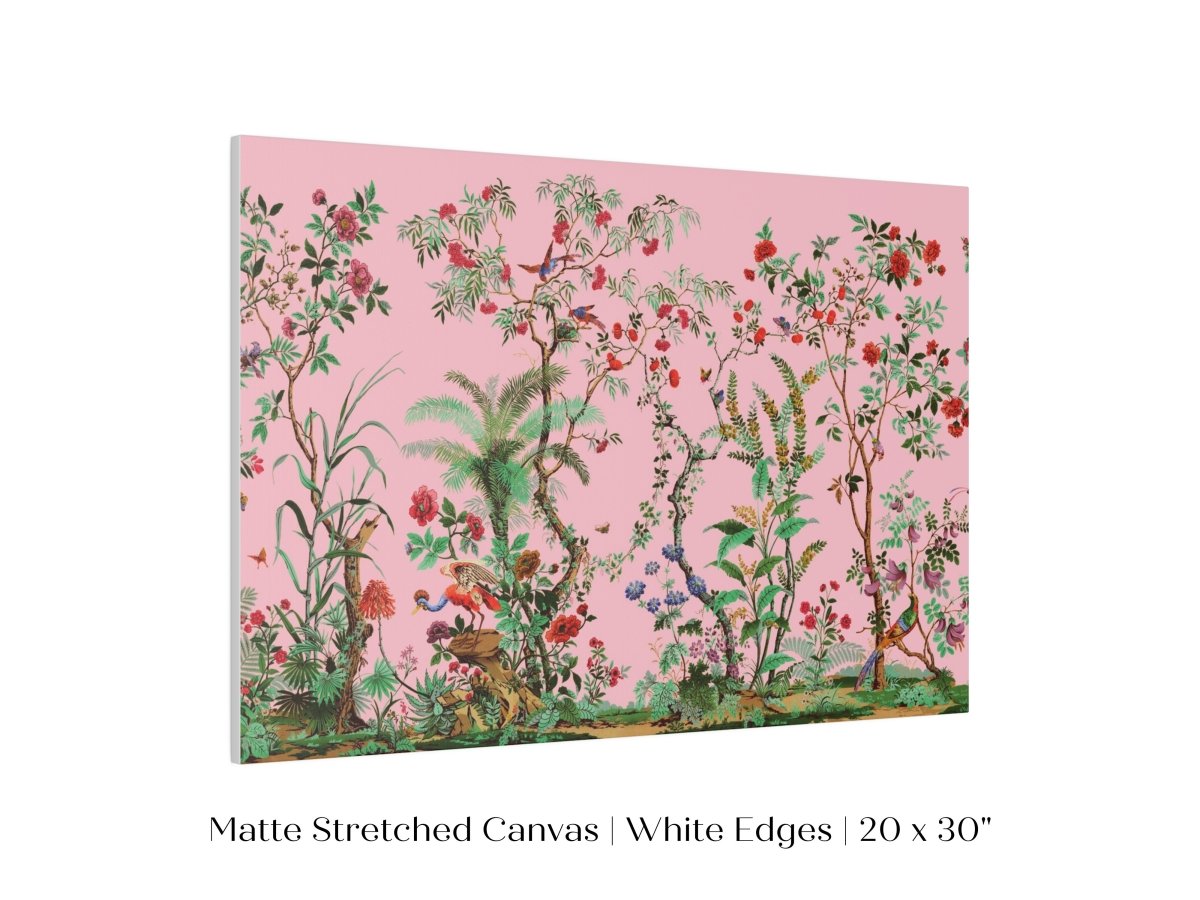 Chinoiserie in Pink | P482 - Single Art Prints - Piccolo Fiore Prints