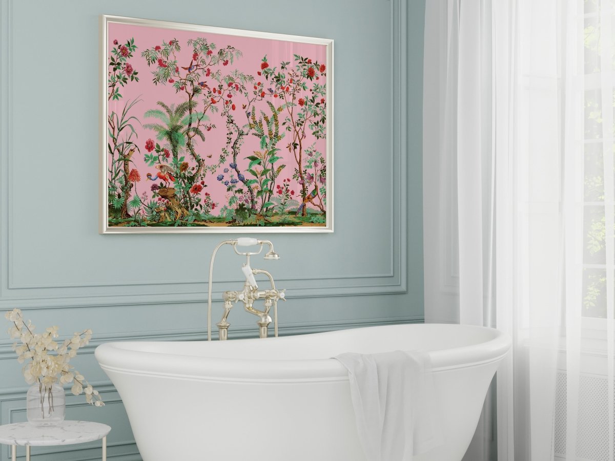 Chinoiserie in Pink | P482 - Single Art Prints - Piccolo Fiore Prints