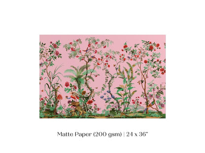 Chinoiserie in Pink | P482 - Single Art Prints - Piccolo Fiore Prints