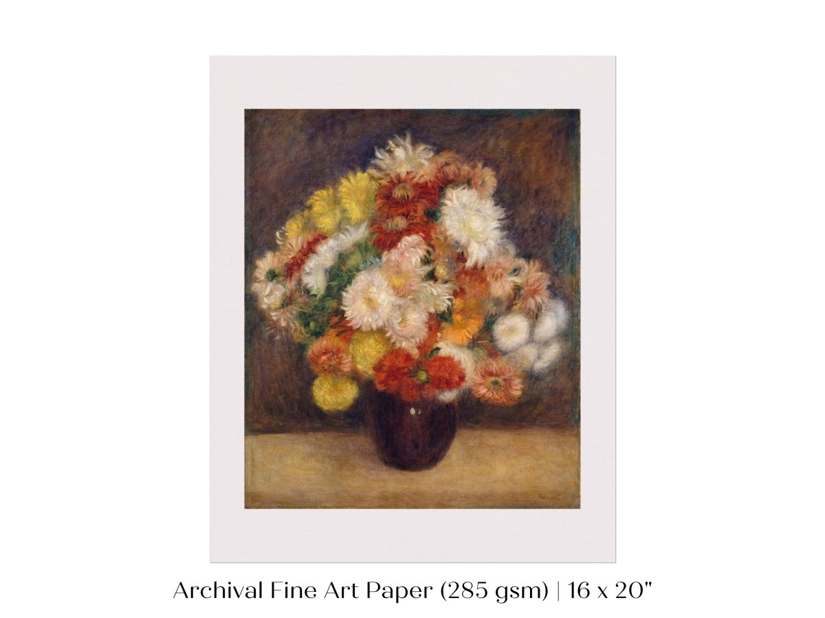 Chrysanthemums | P125 - Single Art Prints - Piccolo Fiore Prints