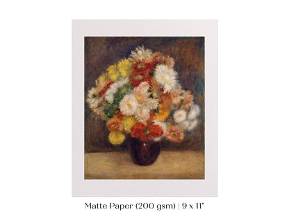 Chrysanthemums | P125 - Single Art Prints - Piccolo Fiore Prints