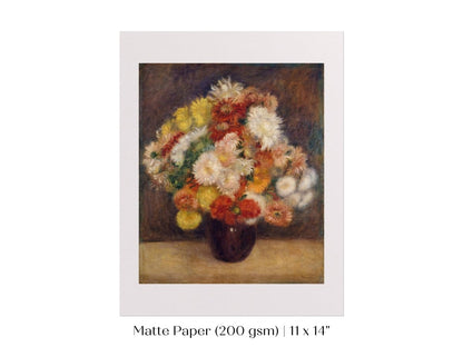 Chrysanthemums | P125 - Single Art Prints - Piccolo Fiore Prints