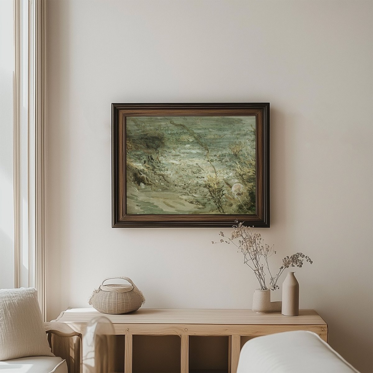 Coastal Prints in Cream, Sage Green and Pastel Blue | Gallery Wall Set | 8 Prints | S8 - 5 - Gallery Wall Set - Piccolo Fiore Prints