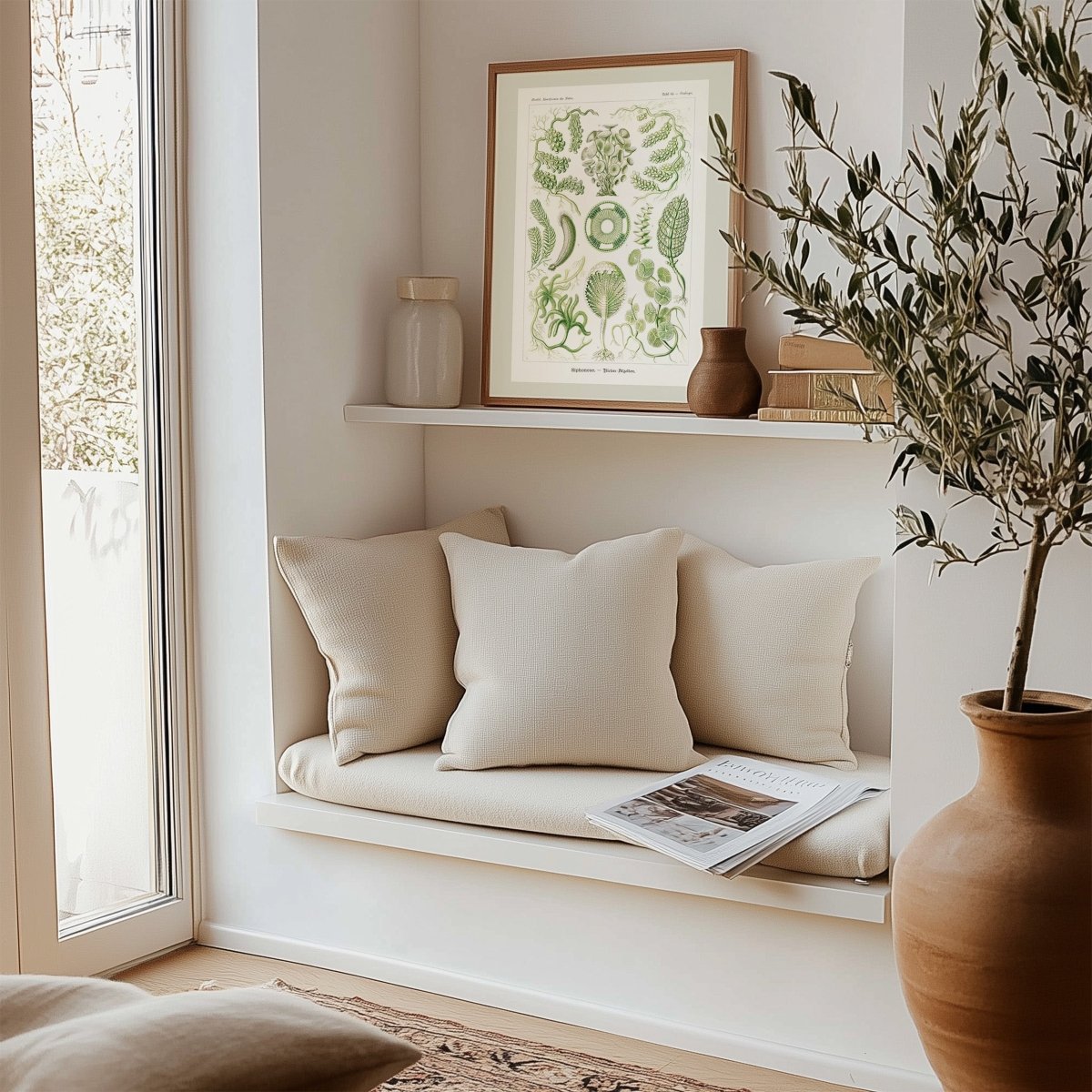 Coastal Prints in Cream, Sage Green and Pastel Blue | Gallery Wall Set | 8 Prints | S8 - 5 - Gallery Wall Set - Piccolo Fiore Prints