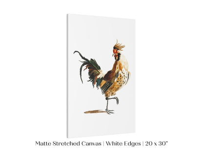Cockerel Illustration | P102 - Single Art Prints - Piccolo Fiore Prints